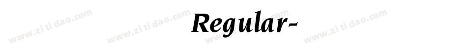 汉标新魏碑体 Regular字体转换